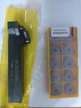 MWLNR1616H08 MWLNR2020K08 MWLNR2525M08 + 10 Uds WNMG080404 WNMG080408 portaherramientas de torneado exterior insertos de carburo de giro insertar