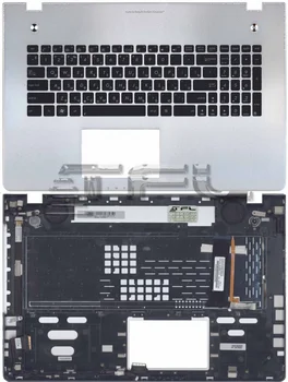 

Keyboard for laptop Asus n76v with silver case (black)