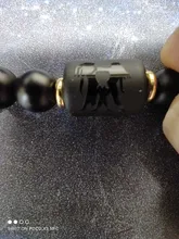 Abalorios de piedra negra para Hombre y mujer, pulsera con constelación de 12, para parejas, Moda Masculina