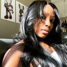 30 pulgadas de la onda del cuerpo de la peluca con malla Frontal Pre arrancado con el pelo del bebé Remy brasileño 13x4 Frontal de encaje pelucas de cabello humano para las mujeres negras