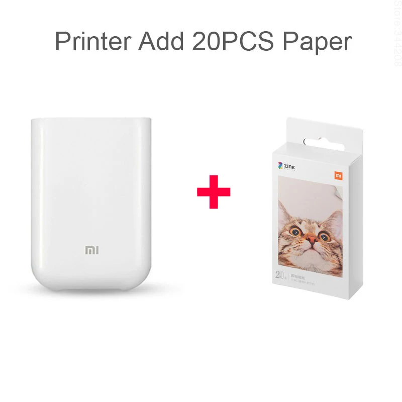 mini thermal printer bluetooth Original Xiaomi MI Mini Portable Photo Printer Multifuncion AR Video ZINK Lnkless Technology Bluetoo 5.0 Thermal Label Printer peripage printer Printers