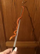 Gancho de serpiente retráctil profesional, herramienta de captura de Reptiles, accesorios de acero inoxidable