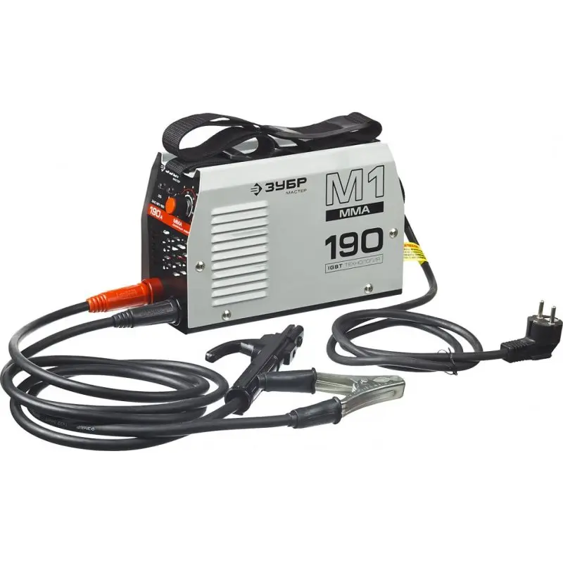 Аппарат сварочный инверторный ЗУБР МАСТЕР ЗАС-М1-190 (Диапазон тока 20-190А, 6.6 кВт, Диаметр электрода 1.6 - 4 мм)