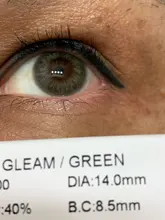 Lentillas de colores circulares, lentillas de Belleza multicolor, lentillas de Color verde para ojos, 1 par