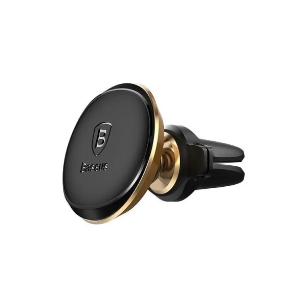 Автомобильный держатель Baseus Magnetic Air Vent Car Mount Holder with Cable Clip SUGX-A0V(Золотой