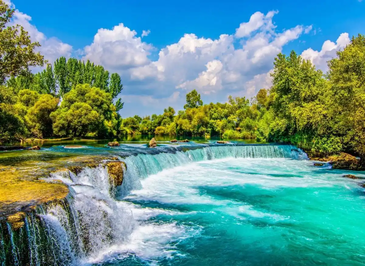 ノヴァジグソーパズル 1000 ピース Manavgat 滝大人のジグソーパズル トルコ Mugla 内部 Manavgat 滝緑の木自然風景 Puzzles Aliexpress