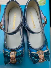 Shoes Flower Glitter ULKNN High-Heel Silver Girls Princess Kids Children Casual for Knot