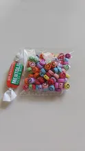 100 Uds 7mm sonrisa cara perlas acrílico de forma ovalada espacio cuentas para fabricación de joyería DIY encantos brazalete collar