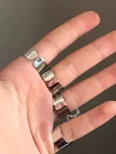 Anillos Pop Punk para hombre y mujer, cadena ajustable multicapa, cuatro anillos abiertos para dedos, de aleación, giratorios, regalo de fiesta