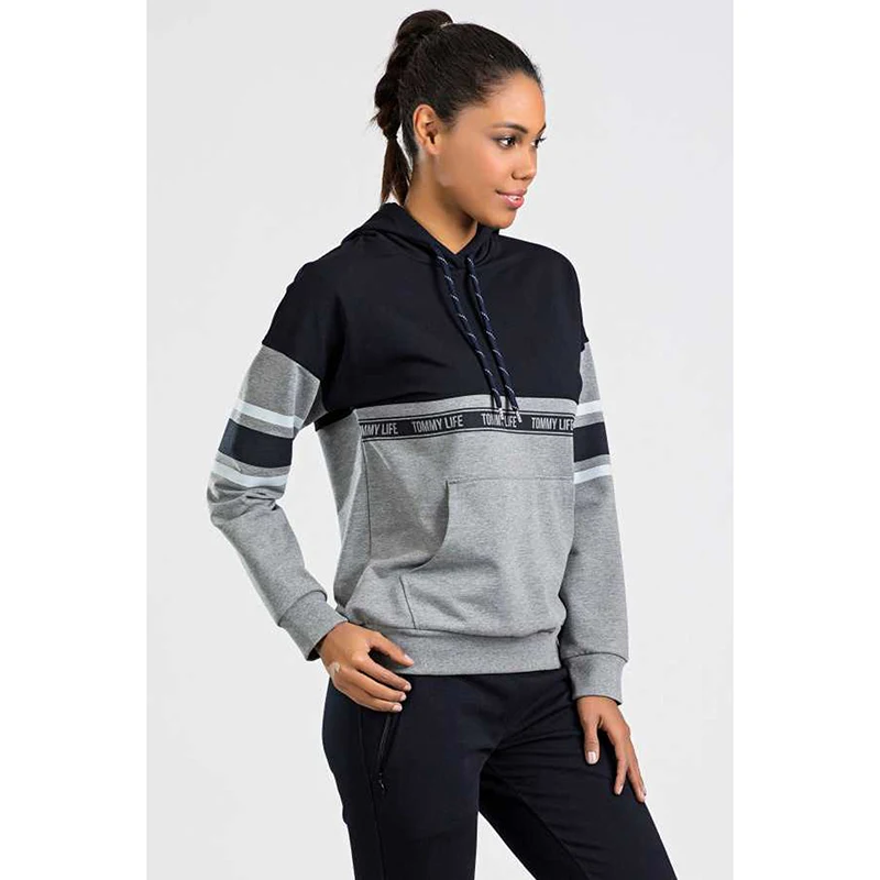 conjuntos de pijamas feminino com capuz linha