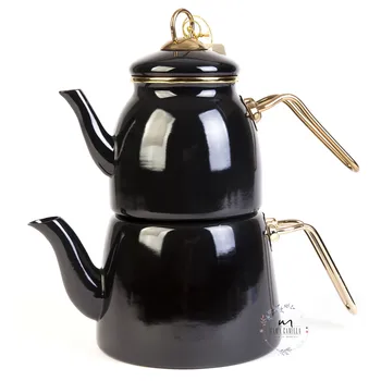 

3 Lt Elite Enameled Teaware Teapot Set Kettle High-Grade Hot and Cold Drinks Home Drinkware Retro Nostalgic Healthy