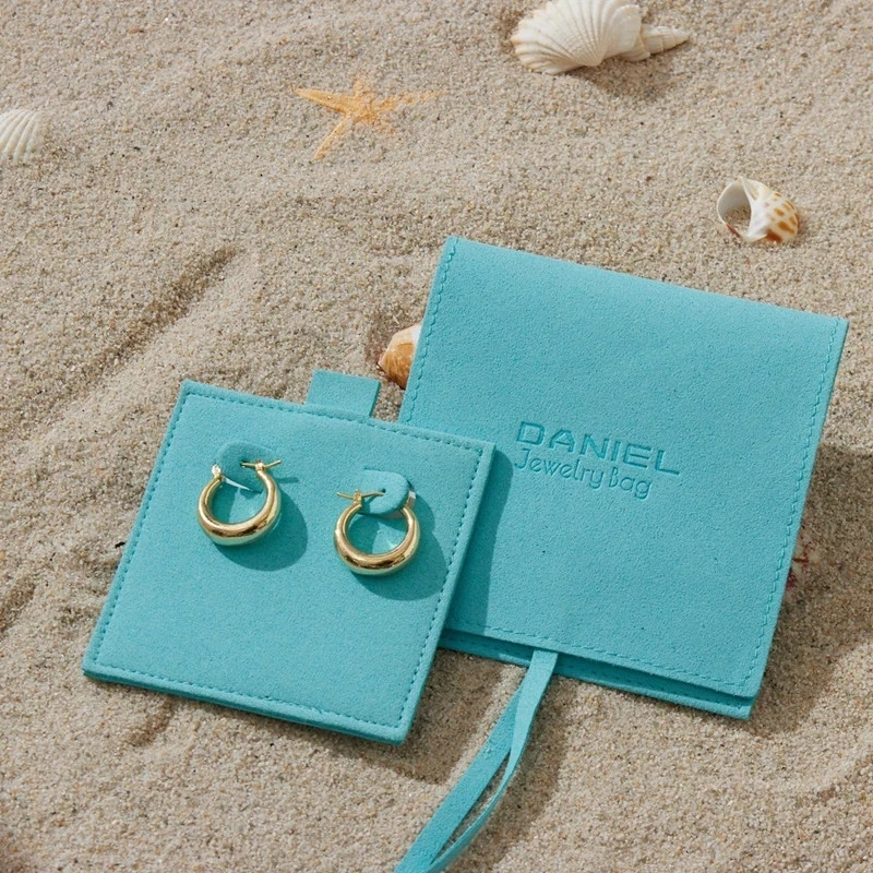100 sets Custom Jewelry packaging with personalized logo and pouches with insert cards, necklace insert earrings display pads