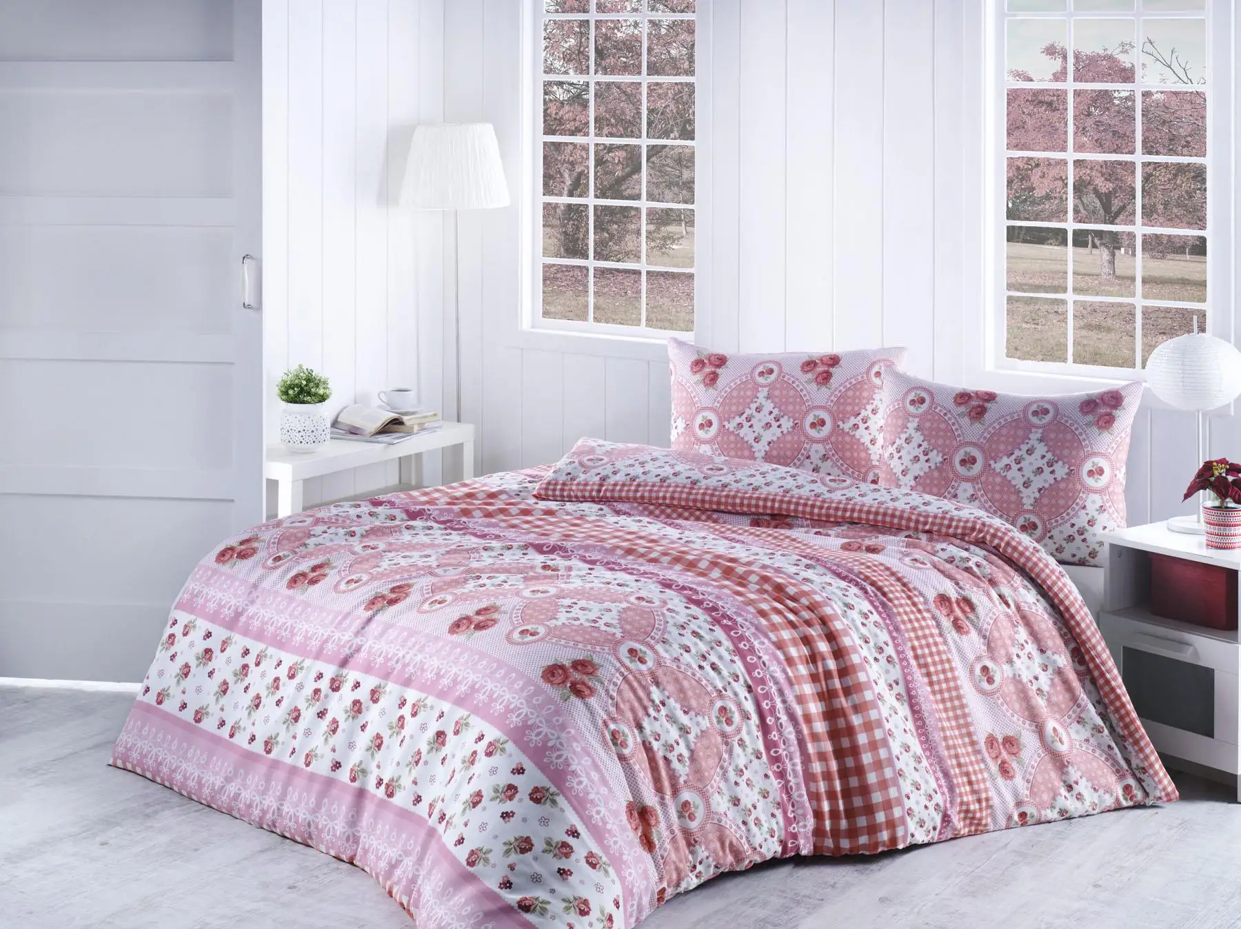 

Lady Fashion Mandana Double Personality Terry Cotton Duvet cover set