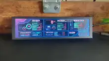 Sub-Display-Case GPU Second-Monitor Long-Strip HSD088IPW1 HDMI 1920--480 CPU Information