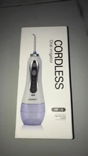 AZDENT HF-5 irrigador Oral de agua portátil hilo Dental recargable USB agua irrigador Dental con chorro diente elegir 5 De punta 300ml 3 modelos