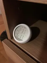 Tuya ZigBee-Sensor inteligente de temperatura del hogar y humedad, dispositivo con pantalla LED que funciona con asistente de Google y Tuya Zigbee Hub