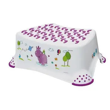 

Footrest PLASTOREX White Purple Hippo Decor