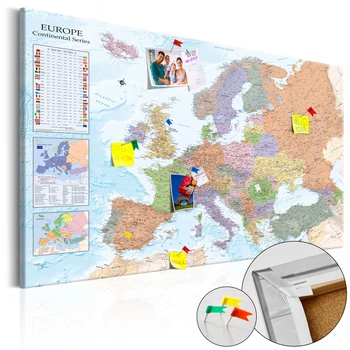 

Pictures of Cork-World Maps: Europe [Cork Map] - 90x60 cm