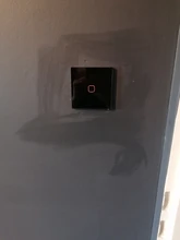 Glass-Switch-Panel Wall-Touch-Switch Minitiger White 1-Gang Eu/Uk-Standard Crystal 1-Way