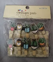 10 unids/lote Original creativo de decoración del hogar Clip de madera para los regalos de los niños