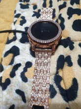 Correa de lujo para Samsung Galaxy watch 3 active 2, 20MM, 22MM, 42mm, 46mm, Gear s3, lazo de diamante de acero para xiaomi amazfit huawei