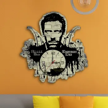 

Personalized House M.D. Design Decorative Wooden Wall Clock-4