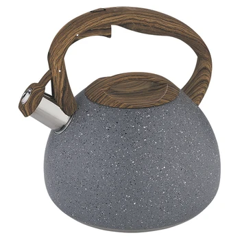 

Kettle with Whistle 3 L ak-521 dark gray granite, pen light wood (kettles/нерж/enamel)