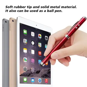 

4 in1 Strong Compatibility 4 in 1 LED Laser Pointer Torch Touch Screen Stylus Ball Point Black Pen Suitable For Mobile-phone