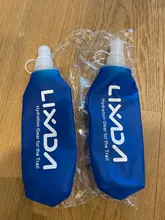 Lixada-botella de agua para exteriores, 1/2 Uds., 500ml, termo plegable suave, de silicona, sin BPA, botella deportiva para correr, senderismo y ciclismo