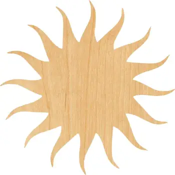 

The Sun 1 Wooden Laser Cut Out Shape - Great for Crafting - Hobbyist - D.I.Y. Projects
