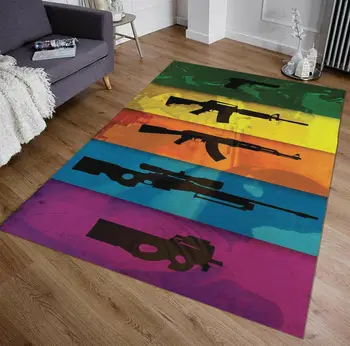 

Counter Strike GUNS Patterned Carpet ,Non Slip Floor Carpet,Teen's Carpet,Turkish Rug