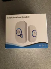 Fuers-timbre de bienvenida inalámbrico para el hogar, alarma inteligente para puerta, 32 canciones, botón a prueba de agua