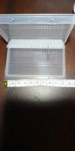 Caja de almacenamiento con ranuras de plástico para limas de uñas, accesorios de manicura con soporte transparente acrílico, 20 unidades