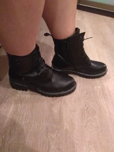 AIYUQI-Botas cortas de cuero genuino para mujer, botines de lana cálidos y antideslizantes, para estudiantes, para invierno, 2021