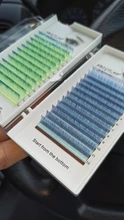 False-Lashes HBZGTLAD Curl 8-15mm Blue Yellow C/D Brand-New