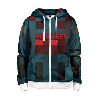 

Children's sweatshirt 3D with zipper Minecraft