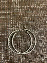 AGLOVER-pendientes de plata de ley 925 esmeriladas redondas para mujer, 50MM, grandes, de moda, alta calidad, regalo de joyería de boda