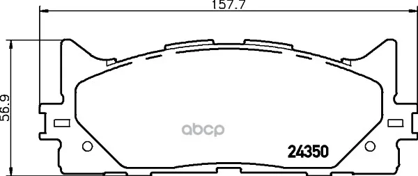 Колодки Тормозные Дисковые, Комплект Hella 8db355012401 HELLA арт. 8DB355012401
