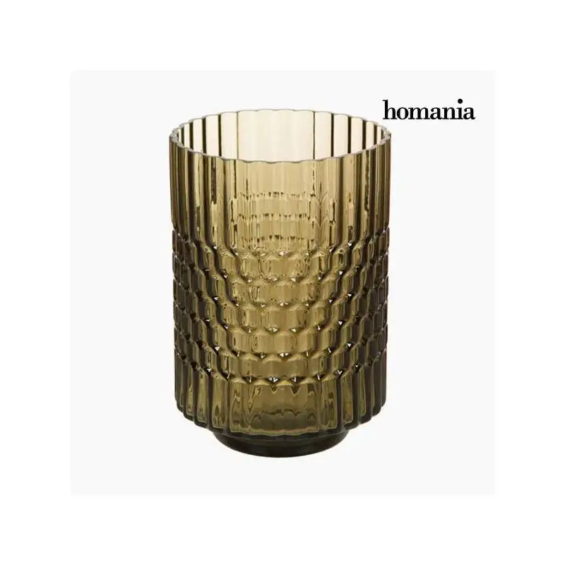 Ваза из коричневого стекла-коллекция Crystal colors Deco от Homania