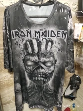 Camiseta de manga corta con estampado 3D de Maiden para niño y niña, ropa de calle a la moda, Hip-Hop, unisex