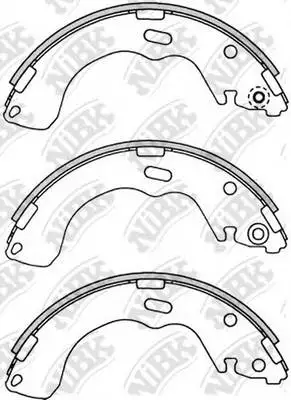 Колодки барабанные Mazda 626/Premacy 1.9-2.0TD 99, Ford Maverick