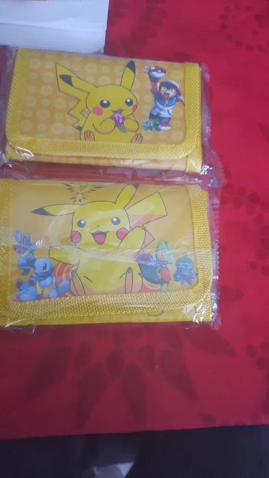 Kawaii Pokemon kids Wallet Boys Girls Anime Pikachu Figure Wallet Card Bag Coin Purse Children Christmas Gifts Toy Random one photo review
