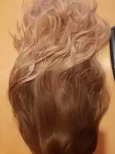 HAIR Wig Light Blonde Platinum Middle-Part Heat-Resistant Cosplay Brown Long-Wavy Natural