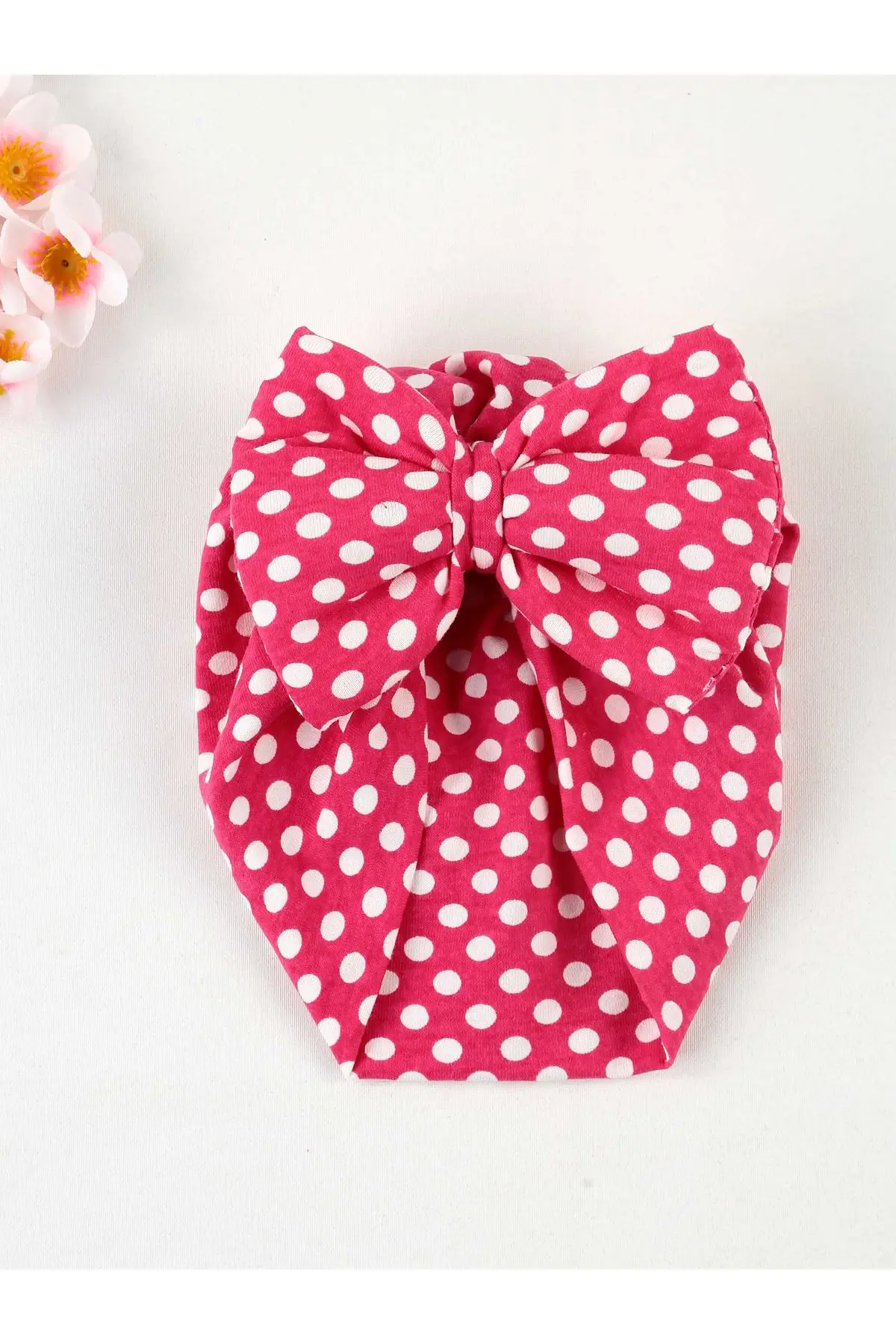 

Fuchsia Bow Girl Baby Bathing Cap