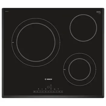 Cheap Glass-Ceramic Hob BOSCH PKK651FP2E 60 Cm Black (3 Cooking Areas)
