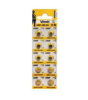 

Pilas de boton Vinnic bateria original Alcalina L626F 1,5V blister 10X Unidades