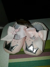 Zapatos de princesa para niña, calzado con lazo de corona ostentoso, suela de goma de PU para niño pequeño, mocasines antideslizantes para primeros pasos, zapatos de cuna para bebé recién nacido