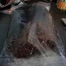 14 pulgadas Ombre pelo rubio Afro pelo rizado que teje 7 unids/lote extensiones de cabello sintético 6 mechones con cierre para las mujeres negras