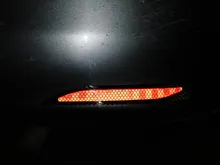 YCCPAUTO-Protector de parachoques de fibra de carbono para coche, pegatina de advertencia de seguridad, cinta antiarañazos, 2 uds.