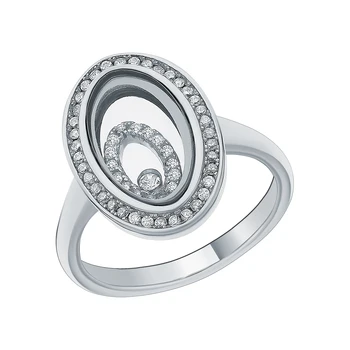 

Silver ring with cubic zirconia sunlight sample 925